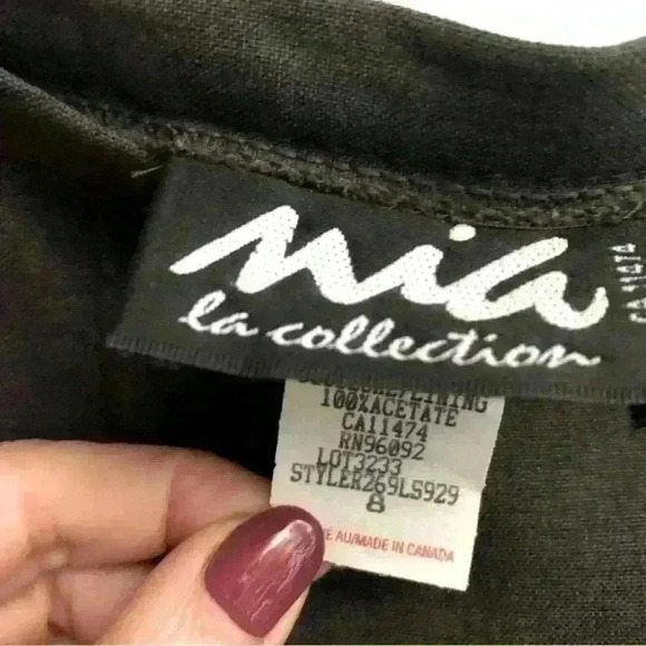 Mini Pencil Skirt, Charcoal Grey - Picture 5 of 5